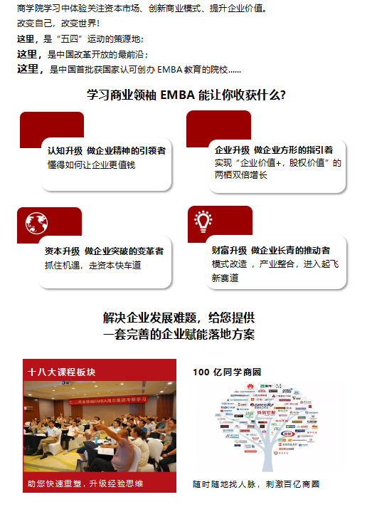 商业领袖EMBA总裁班(图3)